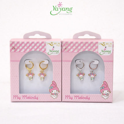 Yayang Giwang Anak Official License Sanrio - Anting Perhiasan Anak Lapis Emas - Gold Plated Titanium