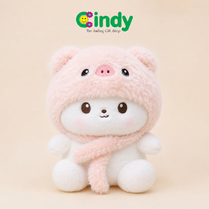Cindy Boneka Baby Shark Hoodie Premium Plush Lembut Boneka Anak Lucu Cute Doll Kado Ulang Tahun