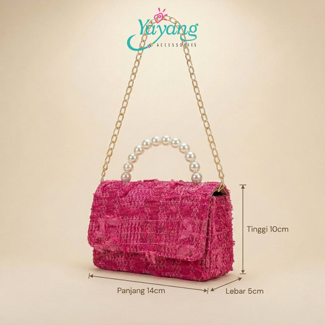 Yayang Tas Ruby Selempang Anak Perempuan - Fashion Korean Style Mini Sling Bag Kids Lucu Imut Premium