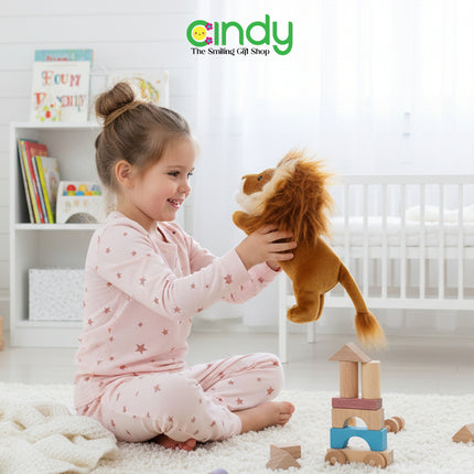 Cindy Boneka Singa Plush Toys Lucu Empuk - Boneka Anak Singa Premium Soft Toy Hadiah Viral