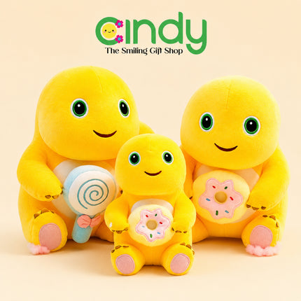 Boneka Nailong Gemoy Pegang Lolipop & Donat - Mainan Plush Toy Karakter Lucu Bahan Halus Lembut