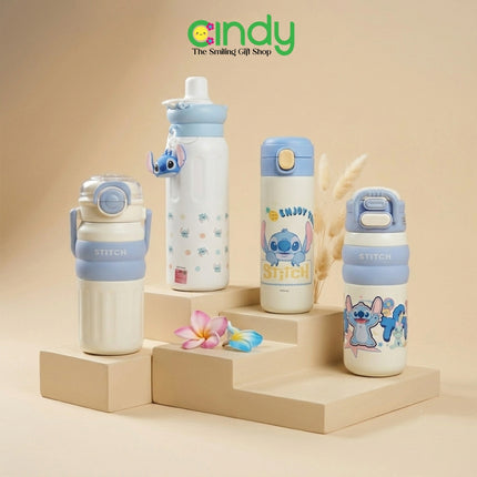 CINDY Tumbler Disney Stitch Original 420ml - 550ml Botol Minum Stainless Steel Termos Tahan Panas Dingin Anti Bocor