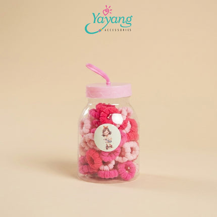 Yayang Ikat Rambut Anak Warna Warni Isi Banyak Karet Rambut Mini Soft Hair Tie Korea Aksesoris Rambut Baby Perempuan