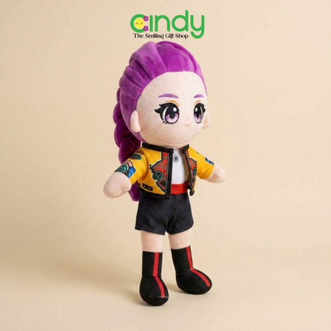 Cindy Boneka KPop Demon Hunters Plush Doll Karakter Kpop Boneka Lucu Anime Korea Hadiah Anak