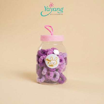 Yayang Ikat Rambut Anak Warna Warni Isi Banyak Karet Rambut Mini Soft Hair Tie Korea Aksesoris Rambut Baby Perempuan