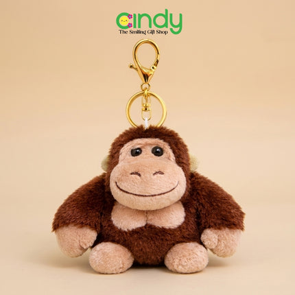 Cindy Gantungan Kunci Boneka Smug Gorilla - Aksesoris Keychain Hiasan Tas Monyet Lucu - CBG1386