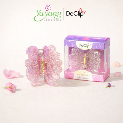 YAYANG x DeClip Jedai Flower Bloom Haricules Gigi 5 Ukuran 5 Cm Gliter Series