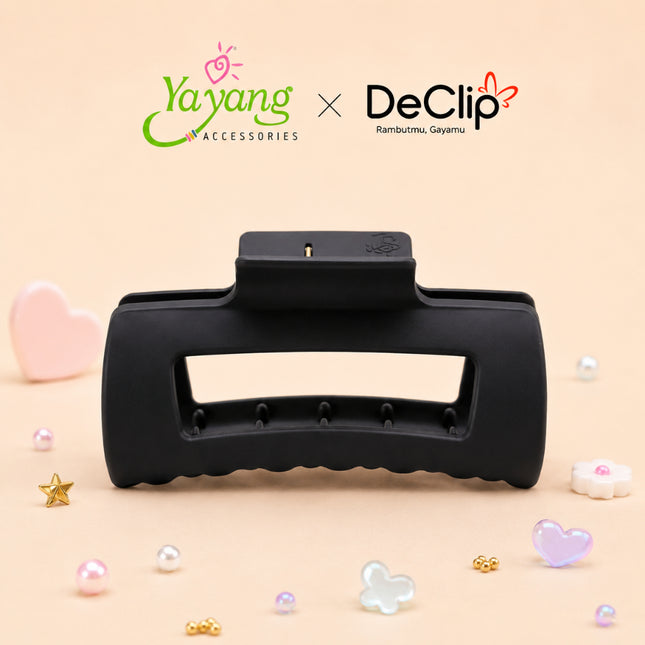 YAYANG x DeClip Jedai Elastic Haircules Jepit Kotak Elastic Flexible Ukuran 10 Cm Series