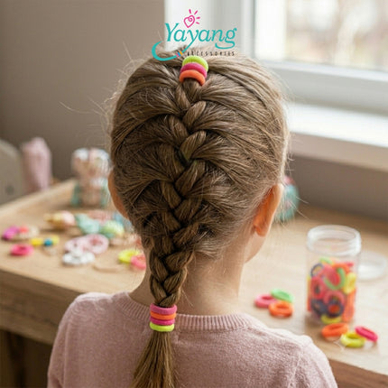 Yayang Ikat Rambut Anak Warna Warni Isi Banyak Hair Tie Korea Ikat Rambut Bayi Anak Perempuan Soft Premium