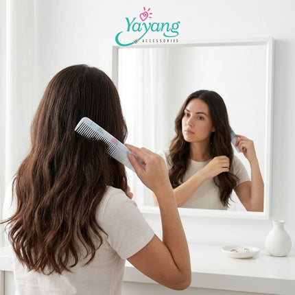 Yayang isir Rambut Premium Anti Kusut Estetik Wanita Sisir Salon Sisir Rambut Panjang Pendek Travel Portable
