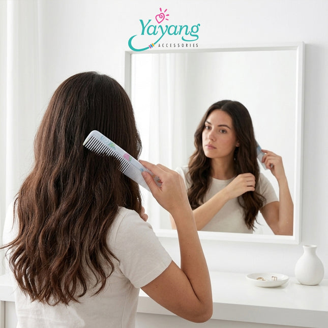 Yayang isir Rambut Premium Anti Kusut Estetik Wanita Sisir Salon Sisir Rambut Panjang Pendek Travel Portable