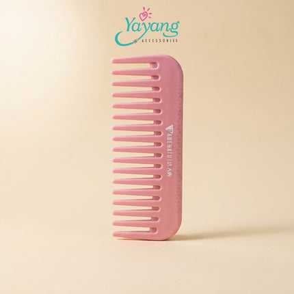 Yayang Sisir Rambut Size Mini Anti Kusut Wide Tooth Comb Sisir Gigi Jarang Premium Sisir Rambut Panjang Keriting Tebal Sisir Hair Styling Wanita Pria