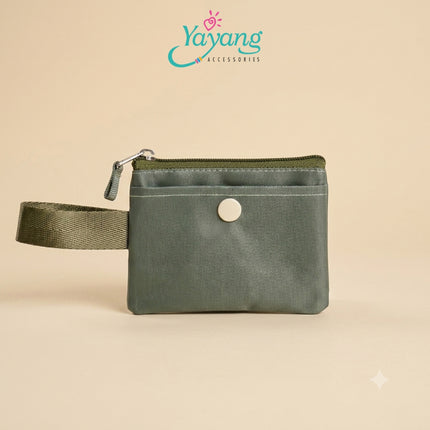 Yayang Dompet Koin Wanita Mini Wallet Pouch Uang Receh Dompet Kartu Multifungsi Zipper Coin Purse Premium