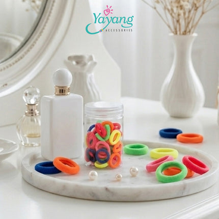 Yayang Ikat Rambut Anak Warna Warni Isi Banyak Hair Tie Korea Ikat Rambut Bayi Anak Perempuan Soft Premium