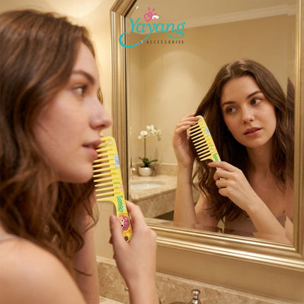 Yayang Sisir Rambut Jumbo Dewasa Gigi Jarang Anti Kusut Wide Tooth Comb Sisir Rambut Panjang Tebal Keriting Premium