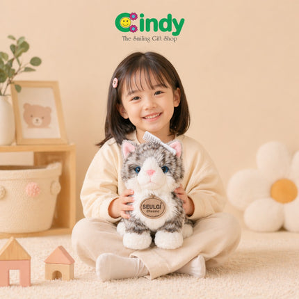 Cindy Boneka Kucing Seulgi Mio - Gratis Sisir - Boneka Mainan Anak Empuk Lembut Hadiah Anak