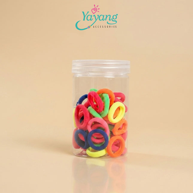 Yayang Ikat Rambut Anak Warna Warni Isi Banyak Hair Tie Korea Ikat Rambut Bayi Anak Perempuan Soft Premium