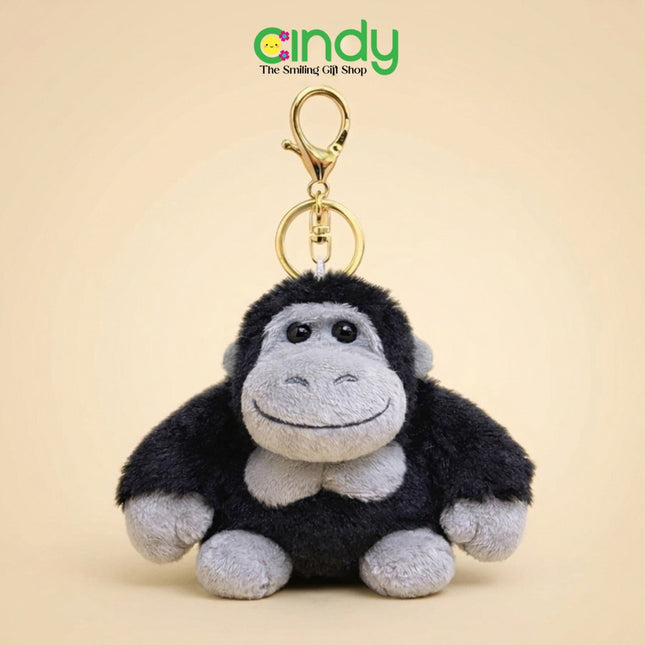 Cindy Gantungan Kunci Boneka Smug Gorilla - Aksesoris Keychain Hiasan Tas Monyet Lucu - CBG1386