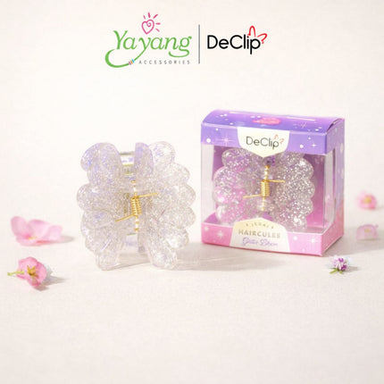 YAYANG x DeClip Jedai Flower Bloom Haricules Gigi 5 Ukuran 5 Cm Gliter Series