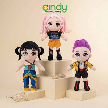 Cindy Boneka KPop Demon Hunters Plush Doll Karakter Kpop Boneka Lucu Anime Korea Hadiah Anak