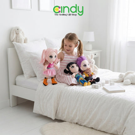 Cindy Boneka KPop Demon Hunters Plush Doll Karakter Kpop Boneka Lucu Anime Korea Hadiah Anak