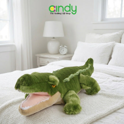 Cindy Boneka Buaya Plush Jumbo Boneka Crocodile Lucu Bantal Boneka Hewan Lembut Anak