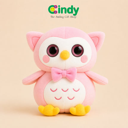 Cindy Boneka Burung Hantu Owl Plush Doll Lucu Mata Besar Boneka Anak Empuk Kado Ulang Tahun