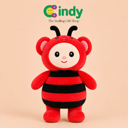 Cindy Boneka Hewan Lebah & Kumbang Lucu – Animal Bee Ladybug Plush Toy Lembut untuk Kado Anak