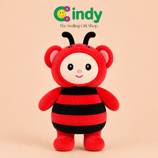 Cindy Boneka Hewan Lebah & Kumbang Lucu – Animal Bee Ladybug Plush Toy Lembut untuk Kado Anak