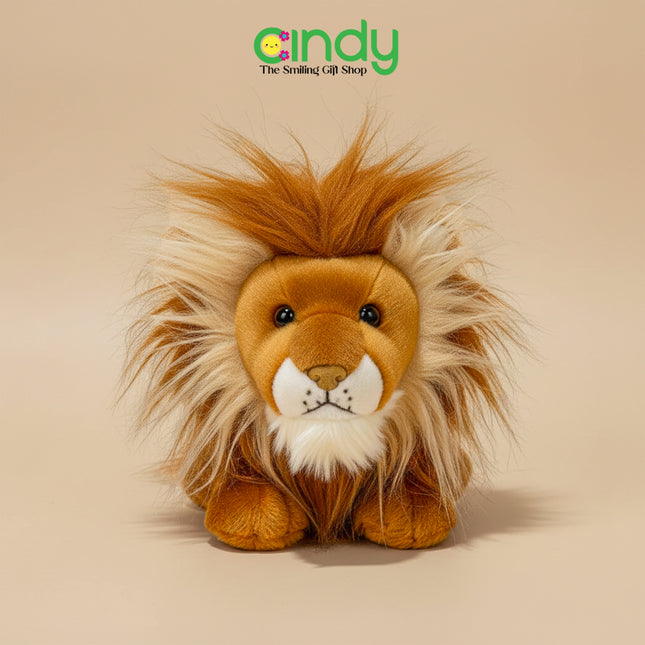 Cindy Boneka Animal Singa Realistic King Lion Soft Plushie