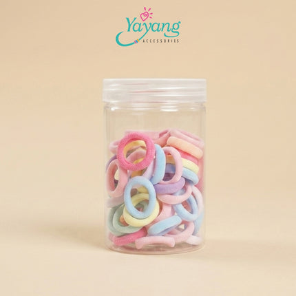Yayang Ikat Rambut Anak Warna Warni Isi Banyak Hair Tie Korea Ikat Rambut Bayi Anak Perempuan Soft Premium