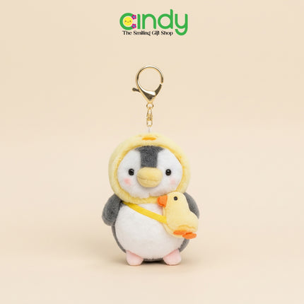 Cindy Gantungan Kunci Penguin Hoodie Animals - Aksesoris Hiasan Tas Karakter Bagcharm Lucu - CBG1506