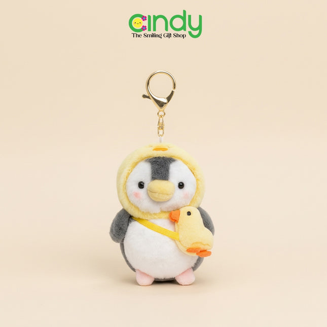 Cindy Gantungan Kunci Penguin Hoodie Animals - Aksesoris Hiasan Tas Karakter Bagcharm Lucu - CBG1506