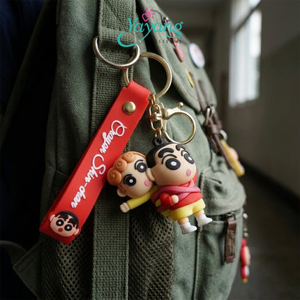 Yayang Gantungan Kunci Crayon Shinchan Lucu Keychain Karakter Kartun Aksesoris Tas Sekolah Gantungan Tas Anak