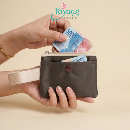 Yayang Dompet Koin Wanita Mini Wallet Pouch Uang Receh Dompet Kartu Multifungsi Zipper Coin Purse Premium