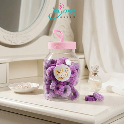 Yayang Ikat Rambut Anak Warna Warni Isi Banyak Karet Rambut Mini Soft Hair Tie Korea Aksesoris Rambut Baby Perempuan