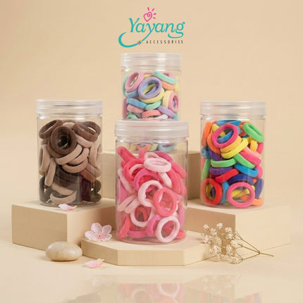 Yayang Ikat Rambut Anak Warna Warni Isi Banyak Hair Tie Korea Ikat Rambut Bayi Anak Perempuan Soft Premium