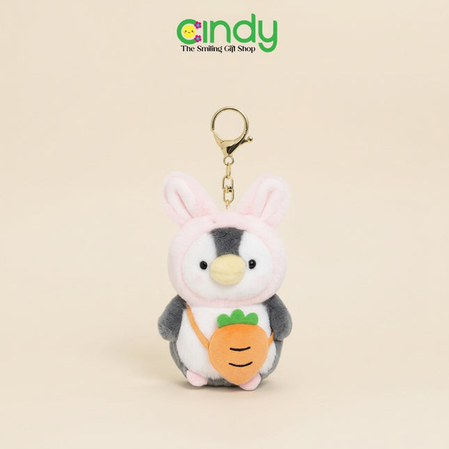 CindyGantungan Kunci Boneka Penguin Kostum Hobi Hiu Duck Frog Plush Charm