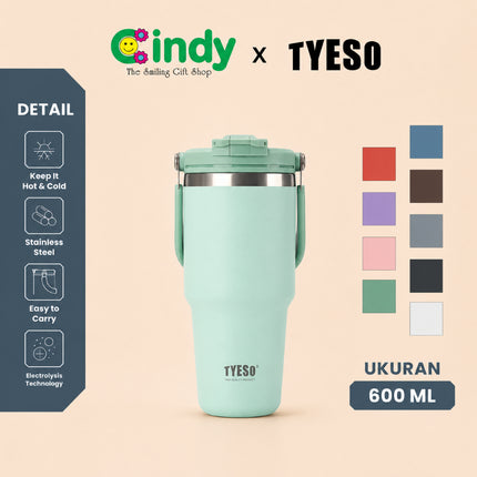 Tyeso Roam Tumbler Portable 600 ml TS-01022 Double Vacuum Insulated Stainless Steel