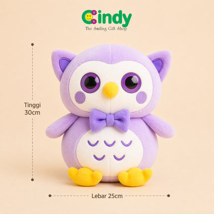 Cindy Boneka Burung Hantu Owl Plush Doll Lucu Mata Besar Boneka Anak Empuk Kado Ulang Tahun