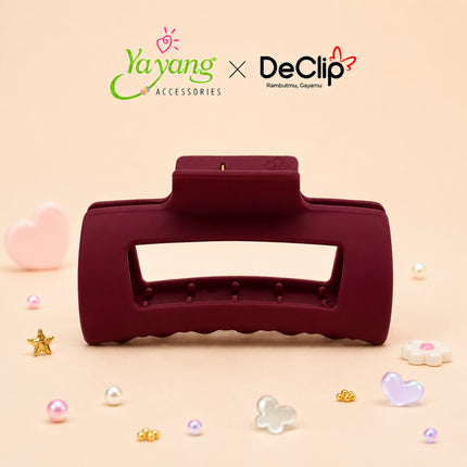 YAYANG x DeClip Jedai Elastic Haircules Jepit Kotak Elastic Flexible Ukuran 10 Cm Series