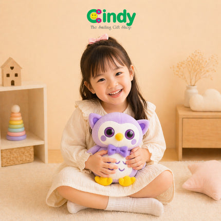 Cindy Boneka Burung Hantu Owl Plush Doll Lucu Mata Besar Boneka Anak Empuk Kado Ulang Tahun