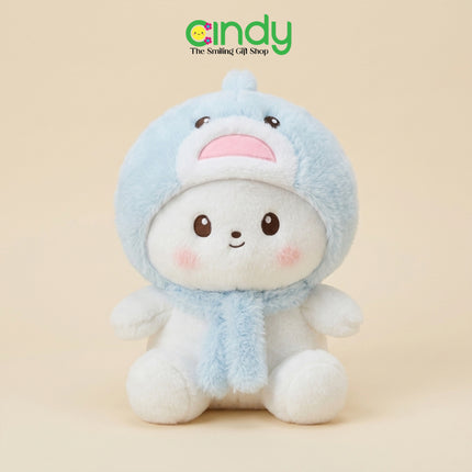 Cindy Boneka Baby Shark Hoodie Premium Plush Lembut Boneka Anak Lucu Cute Doll Kado Ulang Tahun