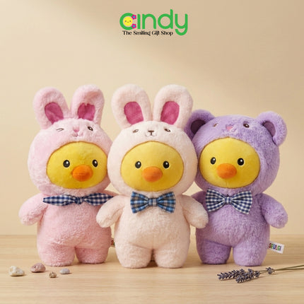Cindy Boneka Bebek Plush Toys Lucu Kawaii Kostum Kelinci Beruang Empuk Premium Anak Viral