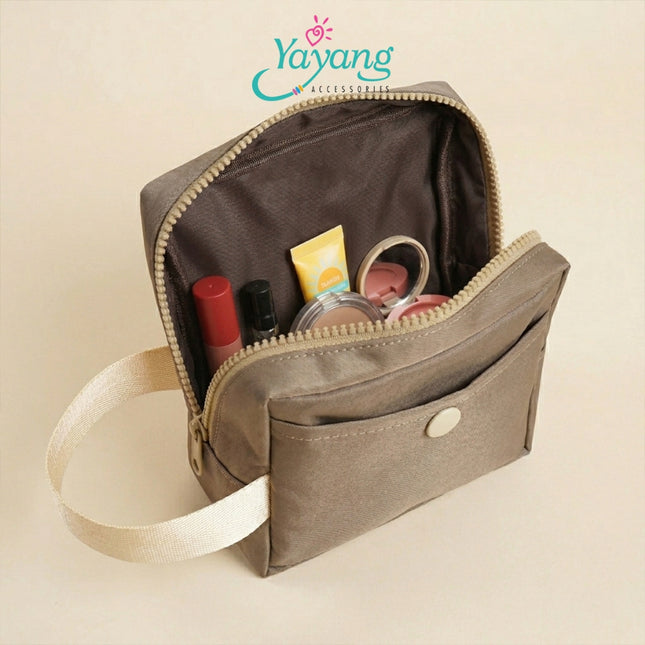Yayang Tas Kosmetik Wanita Travel Pouch Makeup Bag Waterproof Tas Organizer Skincare Multifungsi Cosmetic Bag Premium