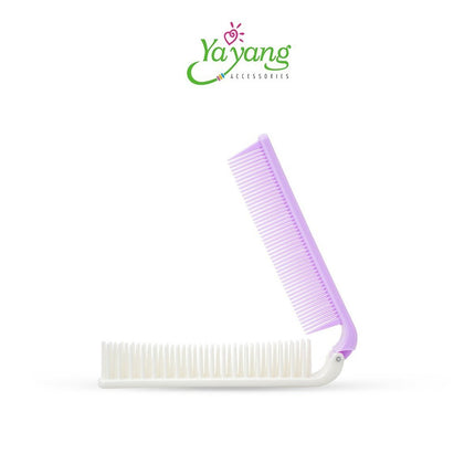 YAYANG Sisir Lipat  Warna Pastel - Travel Size Travelling Kit New- NZS0547
