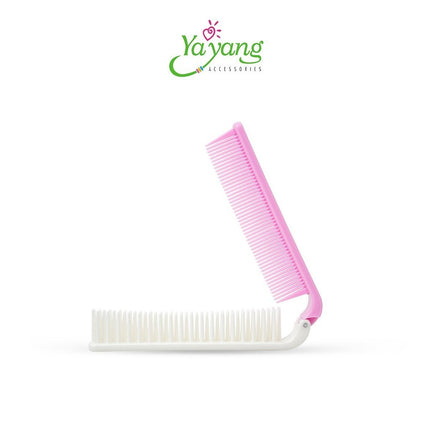 YAYANG Sisir Lipat  Warna Pastel - Travel Size Travelling Kit New- NZS0547