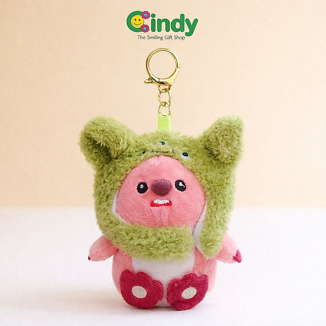 Cindy Gantungan Kunci Boneka Karakter Loopy Costume Series Fluffy Plush Keychain Bag Charm