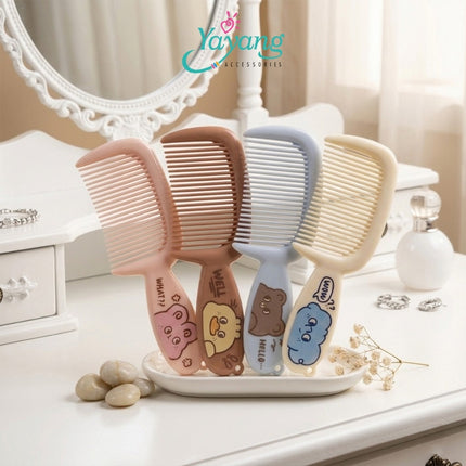 Yayang Sisir Rambut Handle Lucu Anti Kusut Wanita Sisir Rambut Premium Korea Sisir Rambut Estetik
